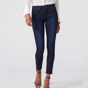 PAIGE Hoxton Ankle Dark Blue Skinny Jeans 24